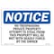 Signmission OSHA Notice Sign, 5" Height, 7" Width, No Trespassing Private Property Attempts Sign, Landscape OS-NS-D-57-L-14965 - alternate 1